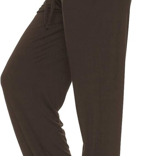 Women Drawstring Wide-Leg Yoga Pants