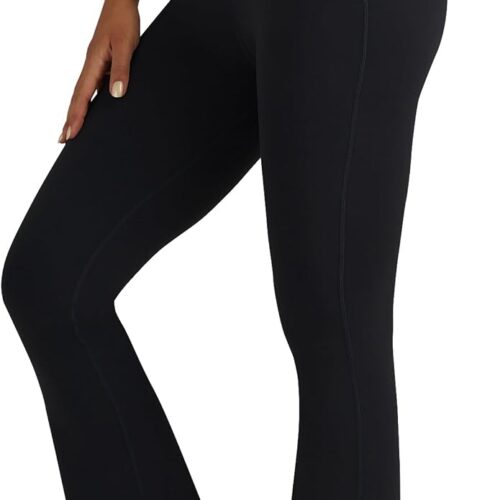 Women High-Waisted Criss-Cross Flare Yoga Pants