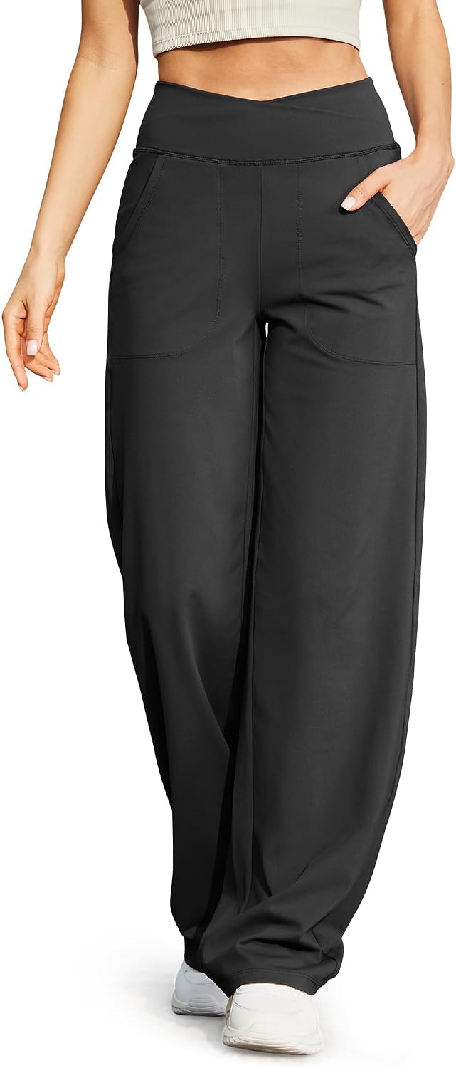 Women Stretchy Loose Wide-Leg Pants