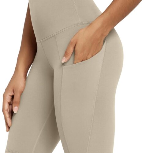 Women High-Waisted Biker Shorts with Pockets
